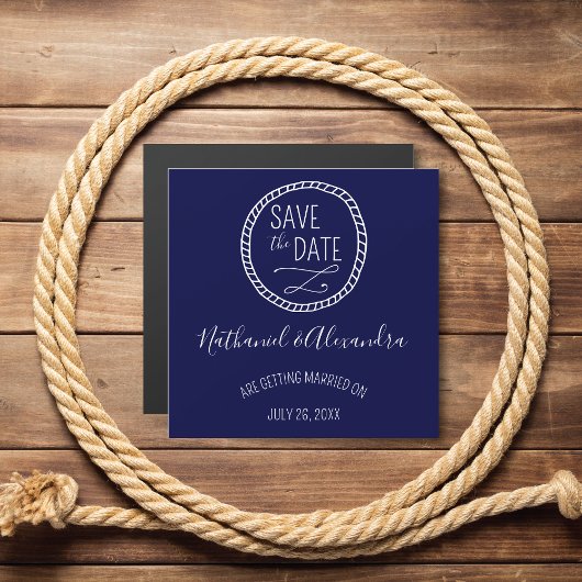 Nautic Rope Kreath Save the Date Magneteinladung
