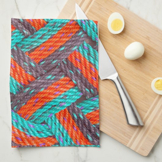 Nautic Rope Mat Thunder_Cove Geschirrtuch (Viertel Falte)