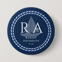 Nautic Rope Monogram Navy