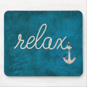 Nautic Rope Relax auf Aquamarin Mousepad (Vorne)