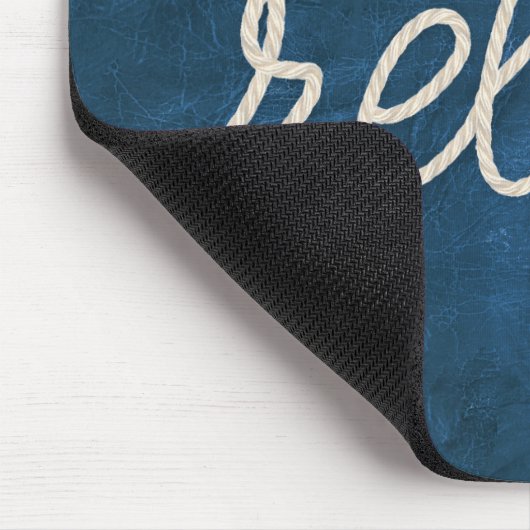 Nautic Rope Relax auf Blue Mouse Pad Mousepad (Ecke)