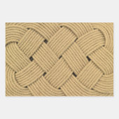 Nautic Rope Weave Foto Print Geschenkpapier Set (Vorderseite)