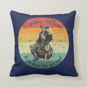 Nautic Rum Skeleton Party Pirate Kissen