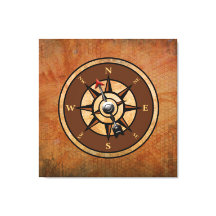 Nautic Rustic Compass North South East West