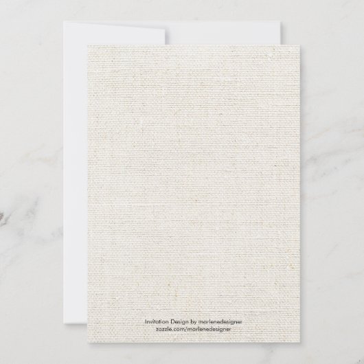 Nautic Rustic Hummer Bridal Dusche Einladung (Rückseite)