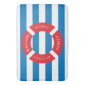 Nautic Safe Circle Monogram Large Bath Mat Badematte (Vorderseite Vertikal)
