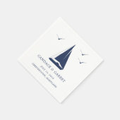 Nautic Sail Boat Coctail Napkin Serviette (Ecke)