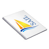 Nautic Sail Modern Notizblock (Rechte Seite)