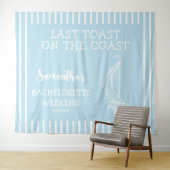 Nautic Sailboat Junggeselinnen-Abschied gestern To Wandteppich (Beispiel (Horizontal))