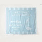 Nautic Sailboat Junggeselinnen-Abschied gestern To Wandteppich (Vorderseite (Horizontal))