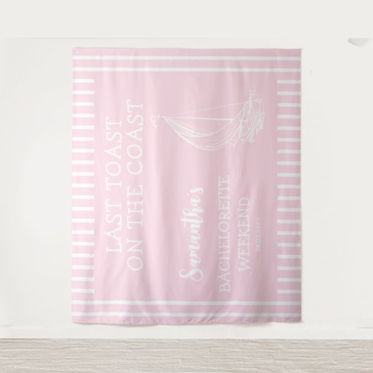 Nautic Sailboat Junggeselinnen-Abschied gestern To Wandteppich (Vorderseite)