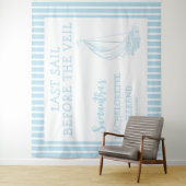 Nautic Sailboat Junggeselinnen-Abschied Letztes Se Wandteppich (Beispiel)