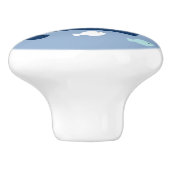 Nautic Sailboat Kinderzimmer Schublade Pull Knob Keramikknauf (Seitenansicht)