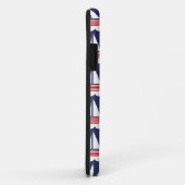 Nautic Sailboat Pattern Navy Blau und Rot Case-Mate iPhone Hülle (Hinten/Rechts)