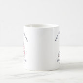 Nautic Sailboat Personalisiert Lake House Kaffeetasse (Mittel)