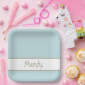 Nautic Sailboat Usherin Serviette Pappteller (Party)