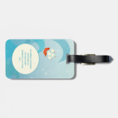 Nautic Sailing Quote Boat Art Individuelle Name Gepäckanhänger (Rückseite horizontal)