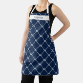 Nautic Sailing Rope Navy Blue Schürze (InSitu)