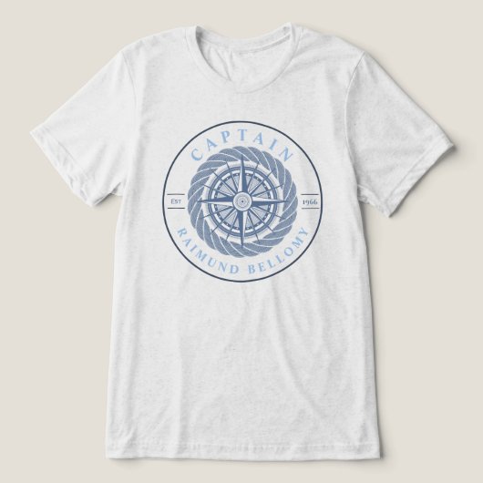 Nautic Sailing Tri-Blend Shirt (Design Vorderseite)