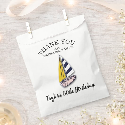 Nautic Sailing Vielen Dank Geschenktütchen (Ausgeschnitten)