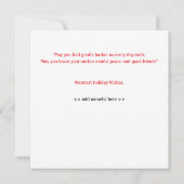 Nautic & Sailing Weihnachtskarte Karte (Rückseite)