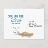 Nautic Save the Date Ankündigungspostkarte (Rückseite)