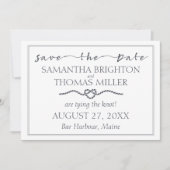 Nautic Save the Date | Die Bindung des Knotens (Vorderseite)