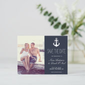 Nautic Save the Date | Hochzeit (Stehend Vorderseite)