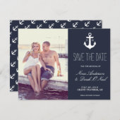 Nautic Save the Date | Hochzeit (Vorne/Hinten)