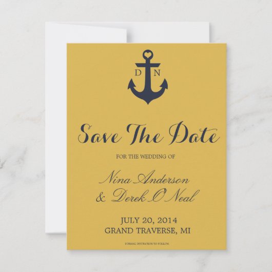 Nautic Save the Date | Hochzeit (Vorderseite)