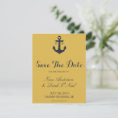 Nautic Save the Date | Hochzeit (Stehend Vorderseite)