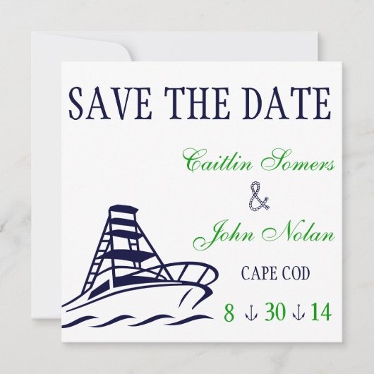 Nautic Save the Date Wedding (Vorderseite)