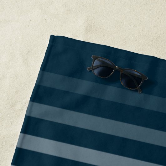 Nautic Sea Anchor Ihr Name oder Boot Deep Aqua Strandtuch (Beispiel)