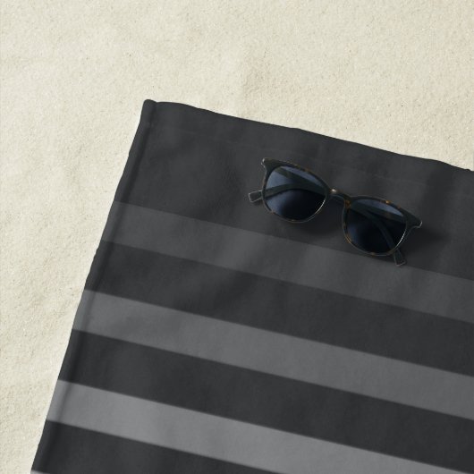 Nautic Sea Anchor Ihr Name oder Boot Grau & Weiß Strandtuch (Beispiel)