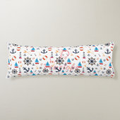 Nautic Sea Segelboot Leuchtturm Beete Seitenschläferkissen (Vorderseite)