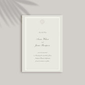 Nautic Seashell Classic Frame formale Hochzeit Save The Date