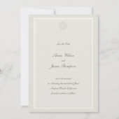 Nautic Seashell Classic Frame formale Hochzeit Save The Date (Vorderseite)