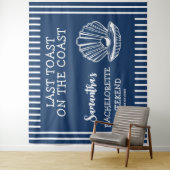 Nautic Seashell Junggeselinnen-Abschied gestern To Wandteppich (Beispiel)