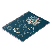 Nautic Seashell Notebook Notizblock (Linke Seite)