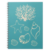 Nautic Seashell Notebook Notizblock (Vorderseite)