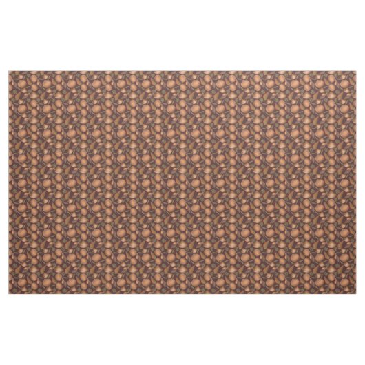 Nautic Seashell Red Pattern Stoff (Fat Quarter (45,7 x 55,9 cm))