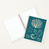 Nautic Seashell Sketchbook-Geschenk Notizblock (Innenseite)
