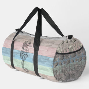 Nautic Seashells Large Duffel Bag Duffle Bag
