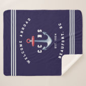 Nautic Sherpa Blanket Sherpadecke (Vorderseite (Horizontal))