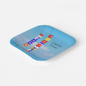 Nautic Signal Flag Happy Birthday Paper Teller (Gewinkelt)