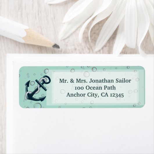 Nautic Sinking Anchor Personalisiert (Insitu)