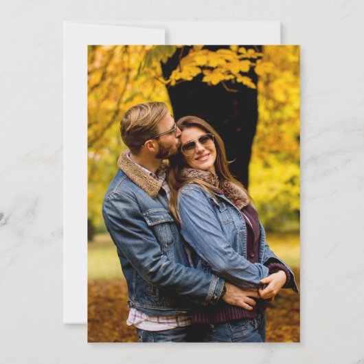 Nautic Sketch Anchor Foto Hochzeitseinladung Einladung (Rückseite)