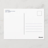 Nautic Sketch Anchor Wedite Einladung Postkarte (Rückseite)