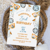 Nautic Sonnenbrille Pool Party Boy Birthday Einladung