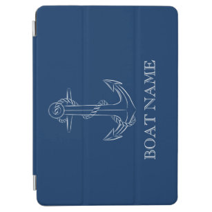 Nautic Spirit Anchor Navy Blue iPad Air Hülle